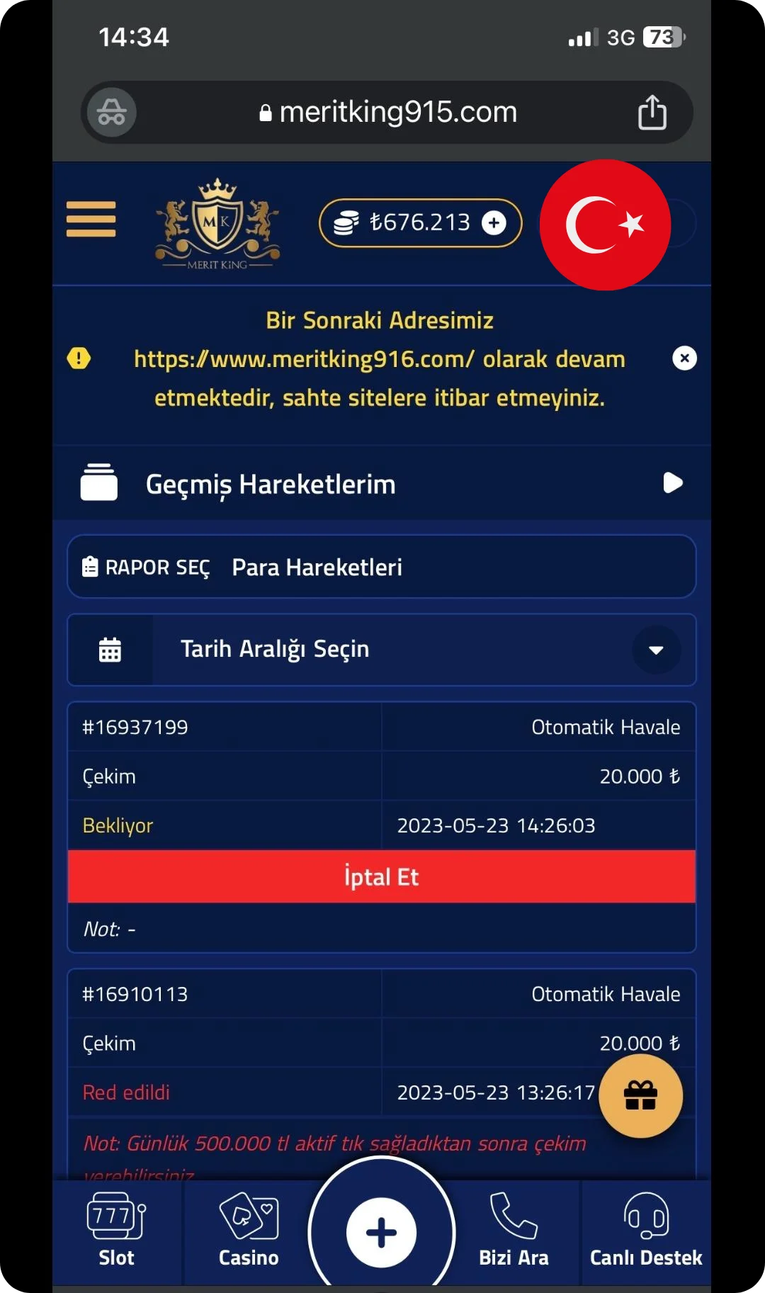 MeritKing iOS Uygulaması İndir